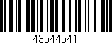 Código de barras (EAN, GTIN, SKU, ISBN): '43544541'