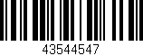 Código de barras (EAN, GTIN, SKU, ISBN): '43544547'