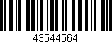Código de barras (EAN, GTIN, SKU, ISBN): '43544564'