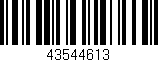 Código de barras (EAN, GTIN, SKU, ISBN): '43544613'