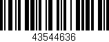 Código de barras (EAN, GTIN, SKU, ISBN): '43544636'