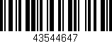 Código de barras (EAN, GTIN, SKU, ISBN): '43544647'