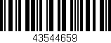 Código de barras (EAN, GTIN, SKU, ISBN): '43544659'