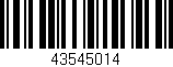 Código de barras (EAN, GTIN, SKU, ISBN): '43545014'
