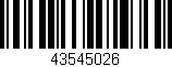 Código de barras (EAN, GTIN, SKU, ISBN): '43545026'