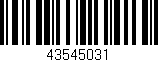 Código de barras (EAN, GTIN, SKU, ISBN): '43545031'