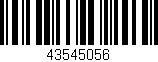 Código de barras (EAN, GTIN, SKU, ISBN): '43545056'