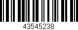 Código de barras (EAN, GTIN, SKU, ISBN): '43545238'