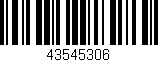Código de barras (EAN, GTIN, SKU, ISBN): '43545306'