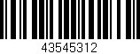 Código de barras (EAN, GTIN, SKU, ISBN): '43545312'