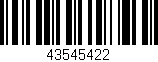 Código de barras (EAN, GTIN, SKU, ISBN): '43545422'