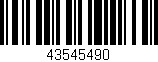 Código de barras (EAN, GTIN, SKU, ISBN): '43545490'