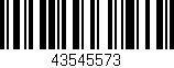 Código de barras (EAN, GTIN, SKU, ISBN): '43545573'