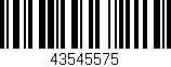 Código de barras (EAN, GTIN, SKU, ISBN): '43545575'