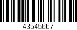 Código de barras (EAN, GTIN, SKU, ISBN): '43545667'