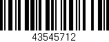 Código de barras (EAN, GTIN, SKU, ISBN): '43545712'