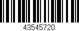 Código de barras (EAN, GTIN, SKU, ISBN): '43545720'