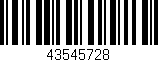 Código de barras (EAN, GTIN, SKU, ISBN): '43545728'
