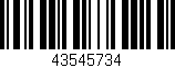 Código de barras (EAN, GTIN, SKU, ISBN): '43545734'