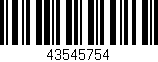 Código de barras (EAN, GTIN, SKU, ISBN): '43545754'