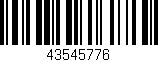 Código de barras (EAN, GTIN, SKU, ISBN): '43545776'