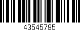 Código de barras (EAN, GTIN, SKU, ISBN): '43545795'