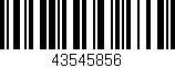 Código de barras (EAN, GTIN, SKU, ISBN): '43545856'