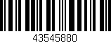 Código de barras (EAN, GTIN, SKU, ISBN): '43545880'