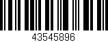 Código de barras (EAN, GTIN, SKU, ISBN): '43545896'