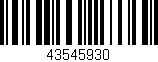 Código de barras (EAN, GTIN, SKU, ISBN): '43545930'
