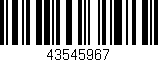 Código de barras (EAN, GTIN, SKU, ISBN): '43545967'