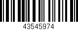 Código de barras (EAN, GTIN, SKU, ISBN): '43545974'