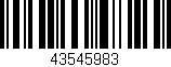 Código de barras (EAN, GTIN, SKU, ISBN): '43545983'