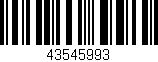 Código de barras (EAN, GTIN, SKU, ISBN): '43545993'