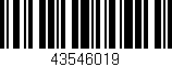 Código de barras (EAN, GTIN, SKU, ISBN): '43546019'