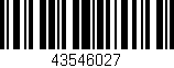 Código de barras (EAN, GTIN, SKU, ISBN): '43546027'