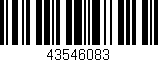 Código de barras (EAN, GTIN, SKU, ISBN): '43546083'