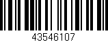 Código de barras (EAN, GTIN, SKU, ISBN): '43546107'
