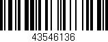 Código de barras (EAN, GTIN, SKU, ISBN): '43546136'