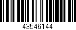 Código de barras (EAN, GTIN, SKU, ISBN): '43546144'