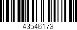 Código de barras (EAN, GTIN, SKU, ISBN): '43546173'