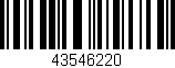 Código de barras (EAN, GTIN, SKU, ISBN): '43546220'