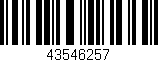 Código de barras (EAN, GTIN, SKU, ISBN): '43546257'