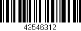 Código de barras (EAN, GTIN, SKU, ISBN): '43546312'
