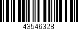 Código de barras (EAN, GTIN, SKU, ISBN): '43546328'