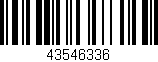 Código de barras (EAN, GTIN, SKU, ISBN): '43546336'