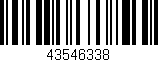 Código de barras (EAN, GTIN, SKU, ISBN): '43546338'