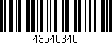 Código de barras (EAN, GTIN, SKU, ISBN): '43546346'
