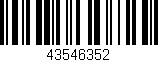 Código de barras (EAN, GTIN, SKU, ISBN): '43546352'