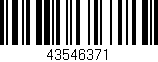 Código de barras (EAN, GTIN, SKU, ISBN): '43546371'